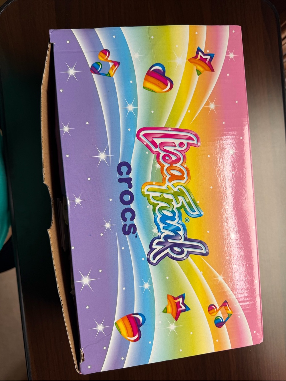 Rare Limited Edition Lisa Frank Crocs Brand New Size 8 with Tags In Box - Picture 6 of 6